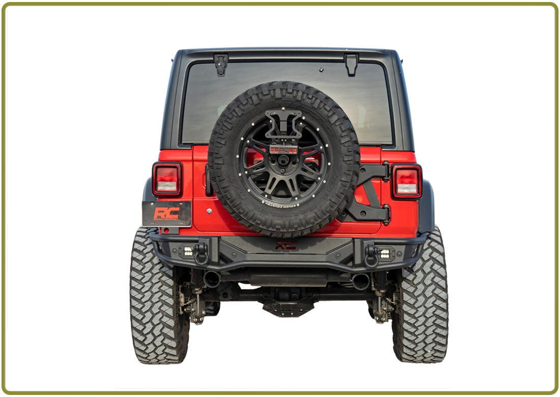 Paraurti posteriore tubolare Rough Country per Jeep Wrangler JL e JLU dal 2019 in poi